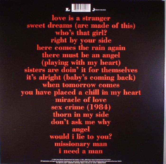 Greatest Hits (Reissue) - Eurythmics