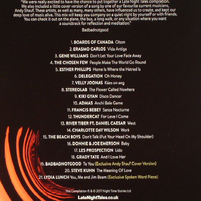 Late Night Tales - Badbadnotgood / Various (CD)
