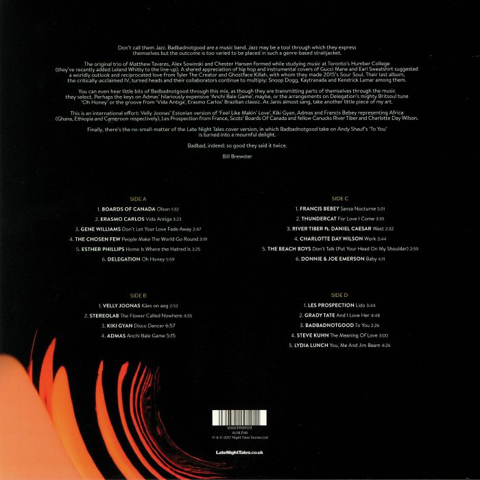 Late Night Tales: Badbadnotgood - Badbadnotgood / Various