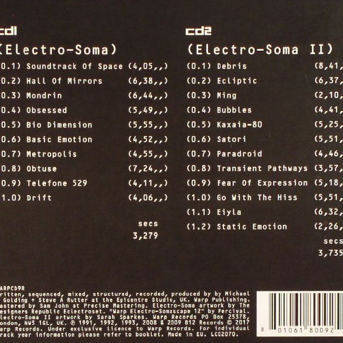 Electro Soma I & II - B12 (CD)