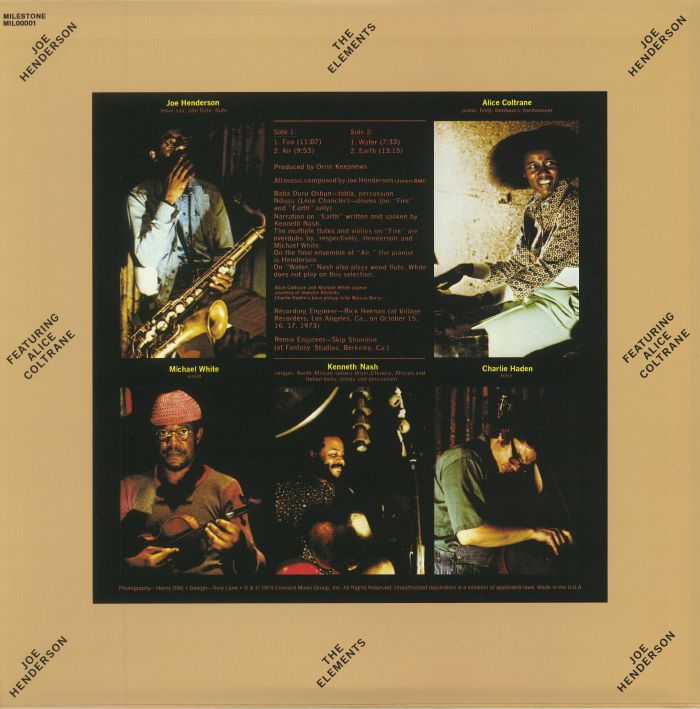 The Elements (Reissue) - Joe Henderson feat Alice Coltrane