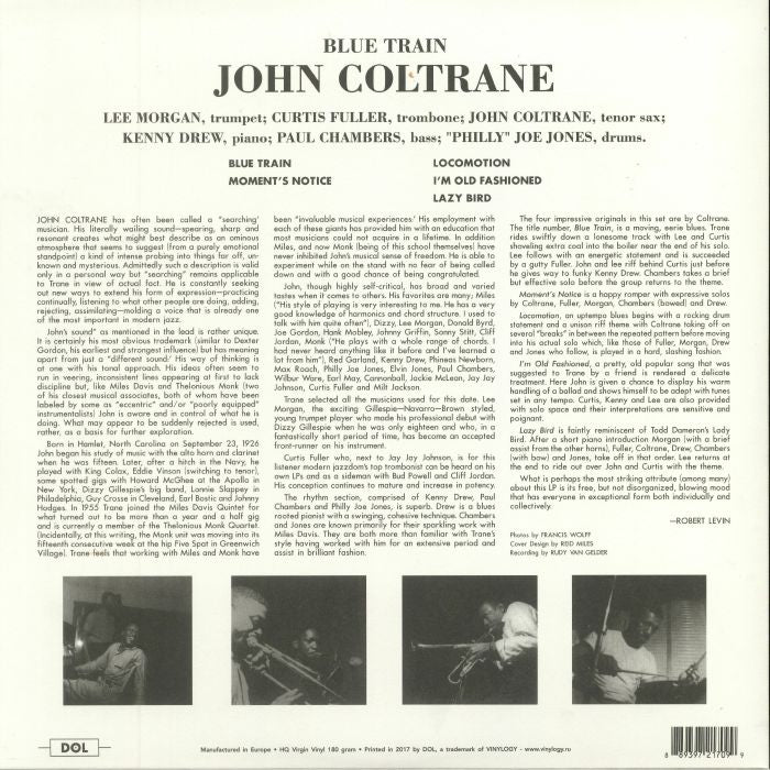Blue Train (Reissue) - John Coltrane
