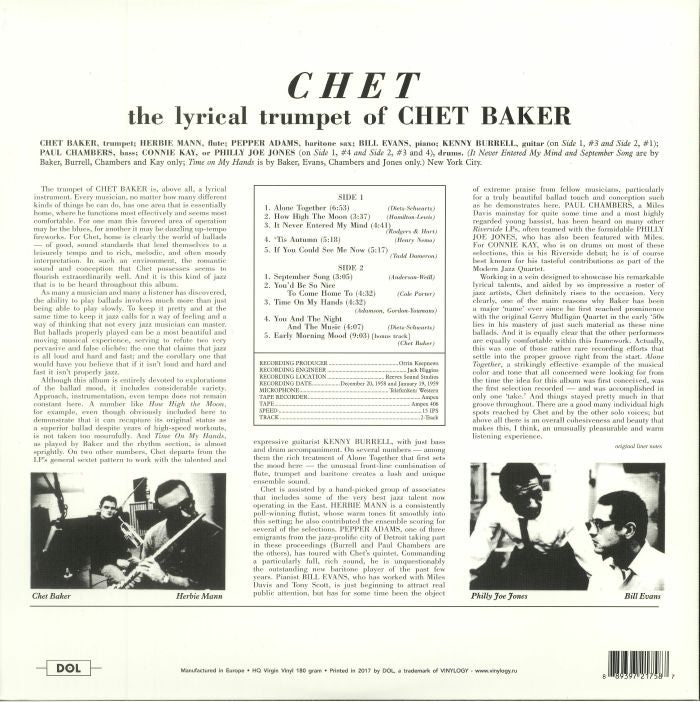 Chet (Reissue) - Chet Baker