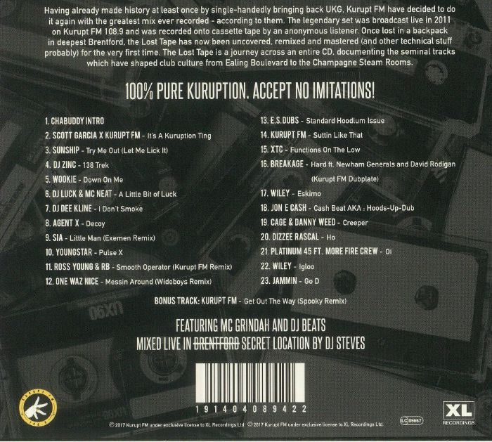 The Lost Tape - Kurupt Fm (CD)