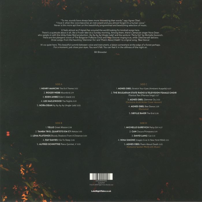 Agnes Obel: Late Night Tales - Agnes Obel / Various