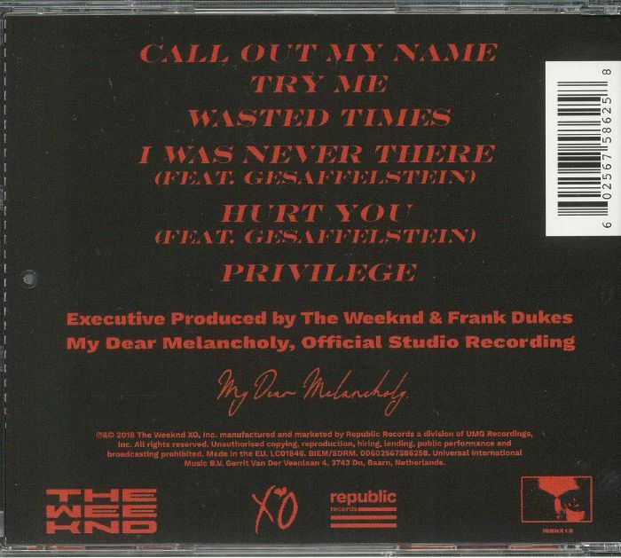 My Dear Melancholy - The Weeknd (CD)