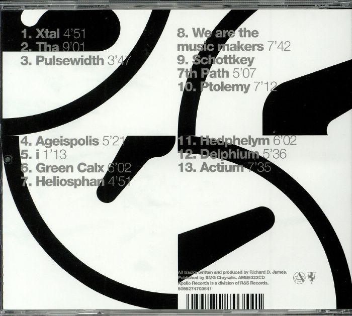Selected Ambient Works 85-92 (Reissue) - Aphex Twin (CD)