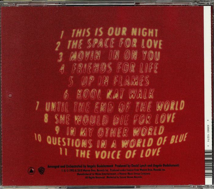The Voice of Love (Remastered) (David Lynch & Angelo Badalamenti Production) - Julee Cruise (CD)