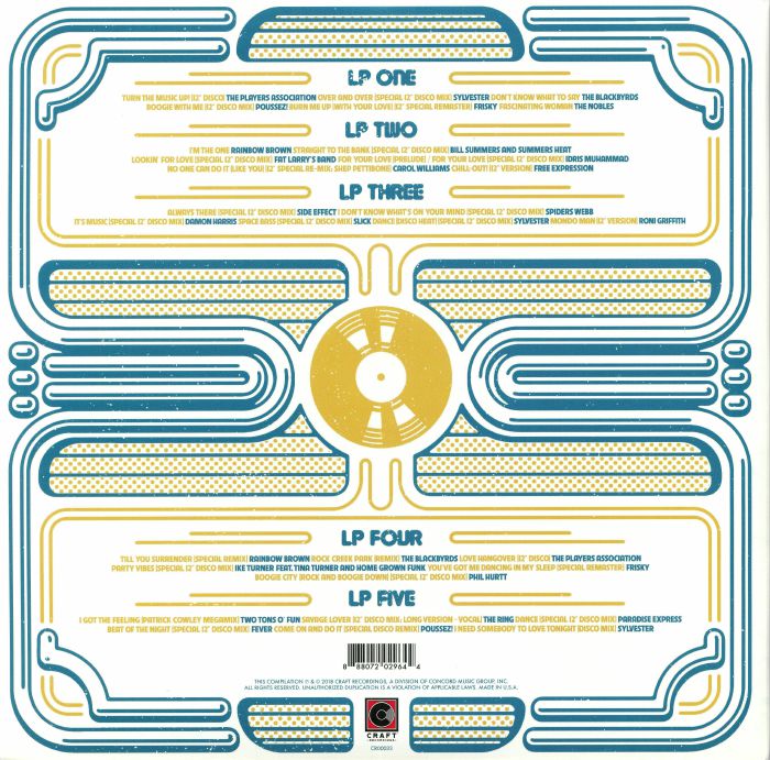 For Discos Only: Indie Dance Music from Fantasy & Vanguard Records 1976-1981 (5xLP) - Various