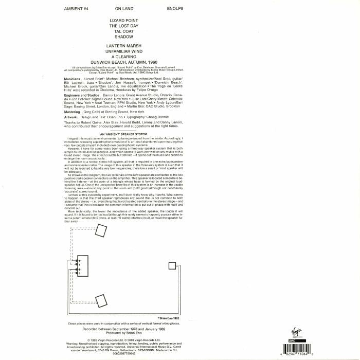 Ambient 4: on Land (Reissue) - Brian Eno