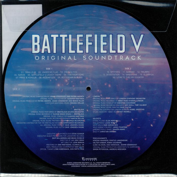 Battlefield V (Soundtrack) (Record Store Day 2019) (Picture Disc) - Johan Soderqvist / Patrik Andren
