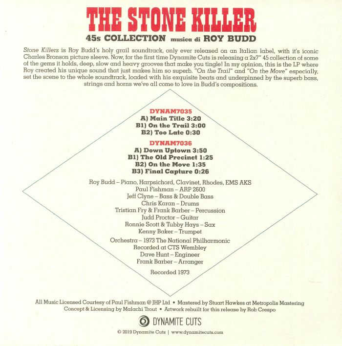 The Stone Killer (Soundtrack) - Roy Budd