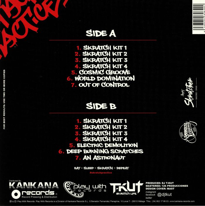 Scratch Practice (Limited White Vinyl) - DJ T Kut