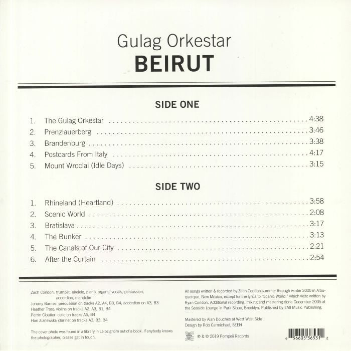 Gulag Orkestar (Reissue) - Beirut