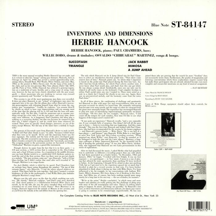 Inventions & Dimensions (Reissue) - Herbie Hancock