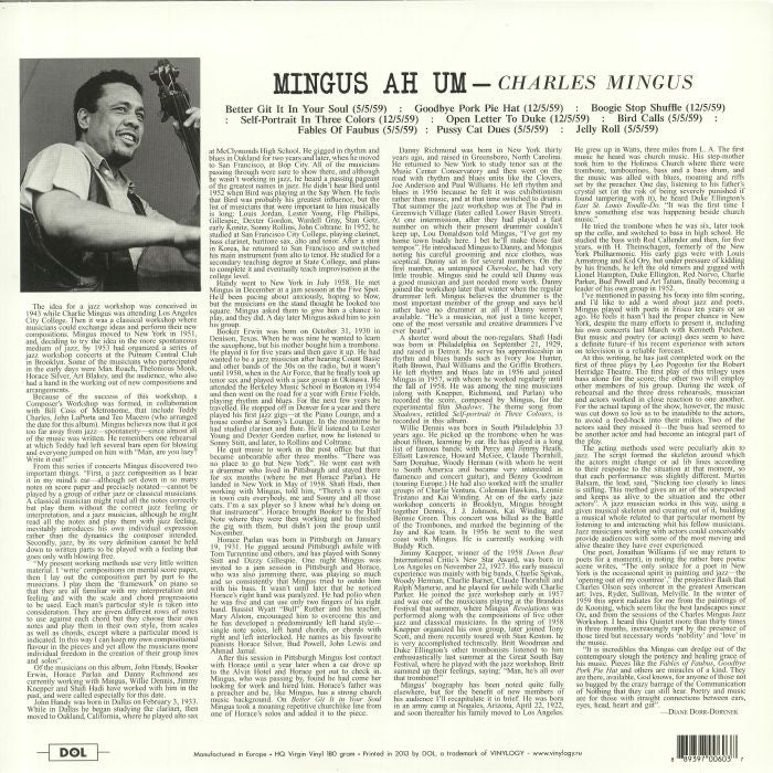 Mingus Ah Um - Charles Mingus
