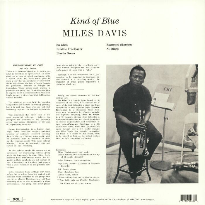 Kind of Blue (Reissue) (Blue Vinyl) - Miles Davis