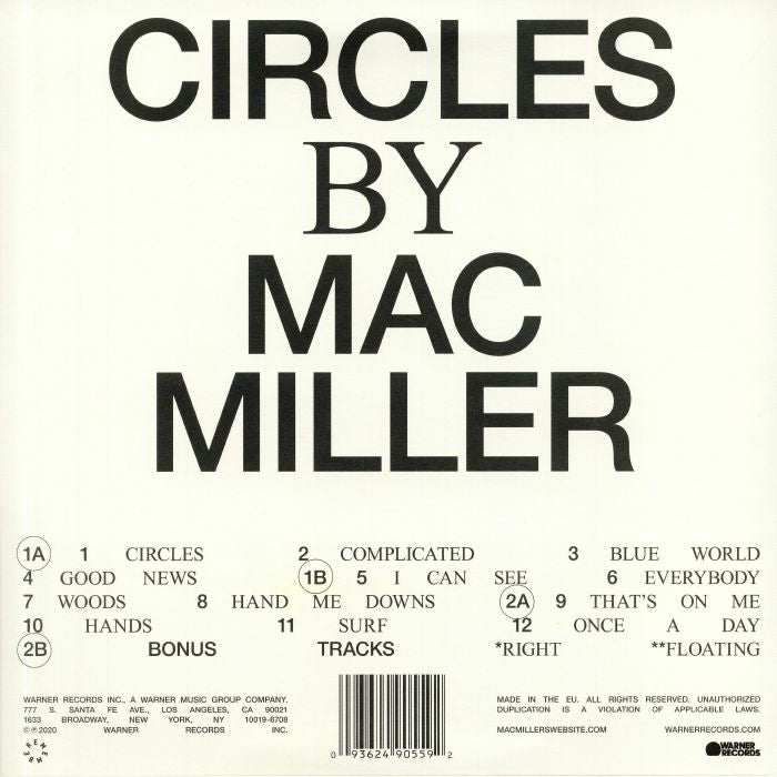 Circles (Clear Vinyl) (Poster Hediyeli) - Mac Miller