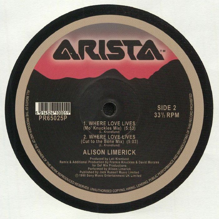 Where Love Lives (30th Anniversary Edition) - Alison Limerick