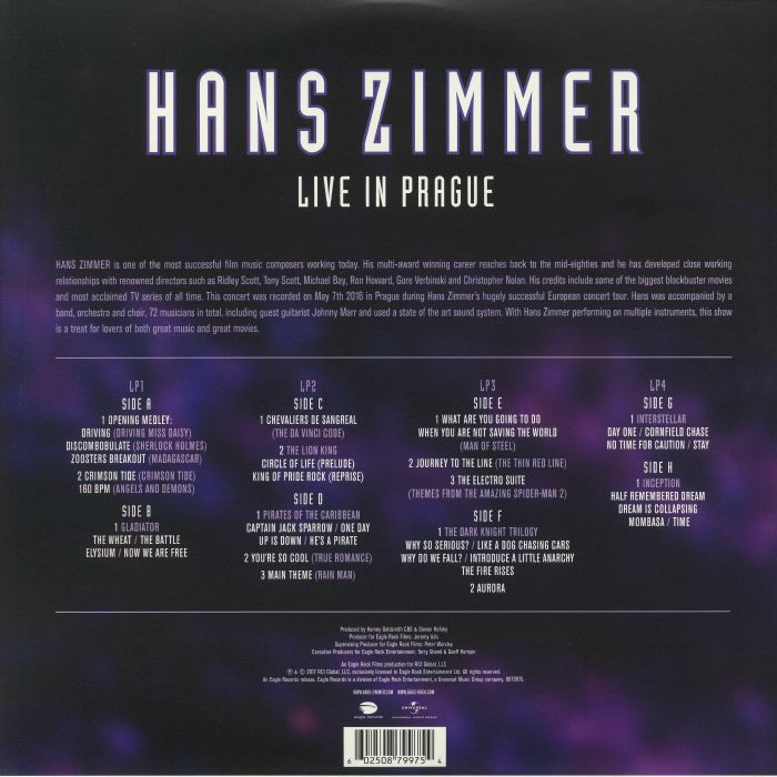 Live in Prague (Purple Vinyl) - Hans Zimmer