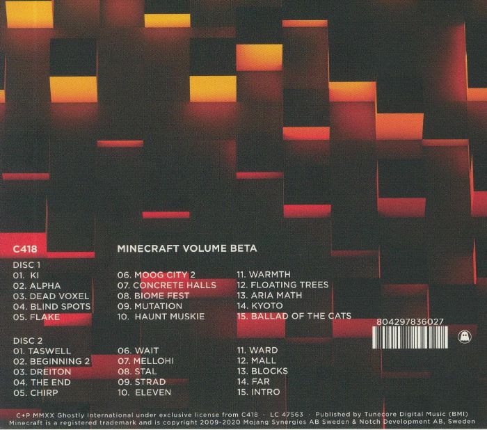 Minecraft Volume Beta (Soundtrack) - C418 (CD)