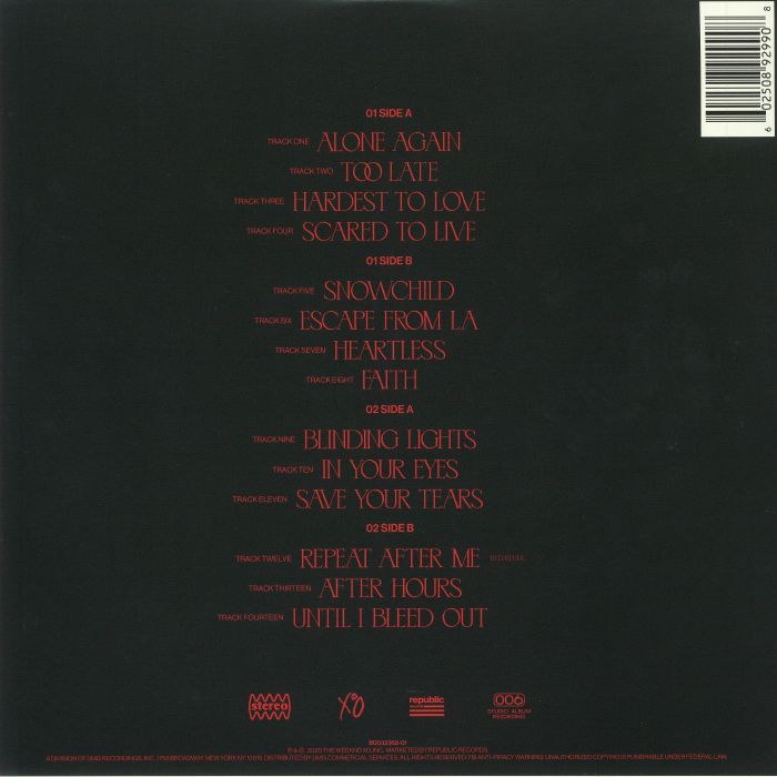 After Hours (Renkli Plak) - The Weeknd