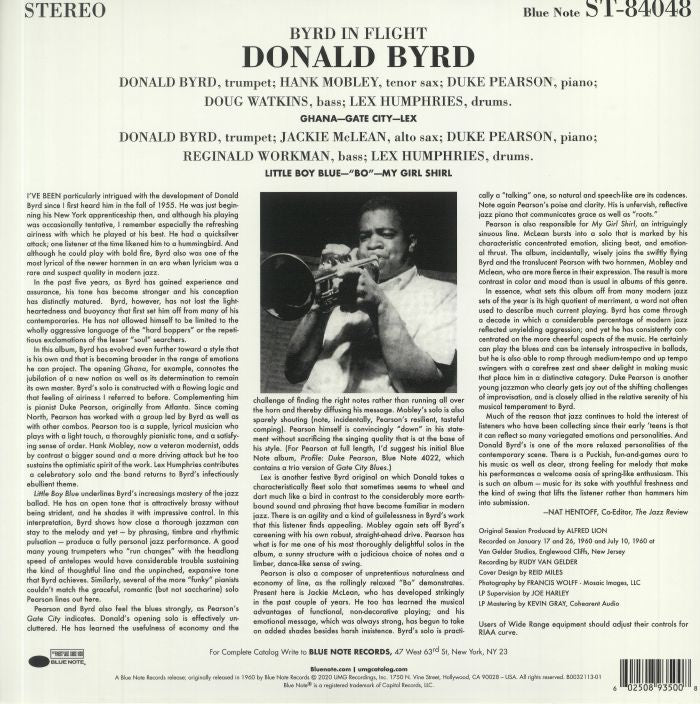 Byrd in Flight (Tone Poet Series) (Reissue) - Donald Byrd