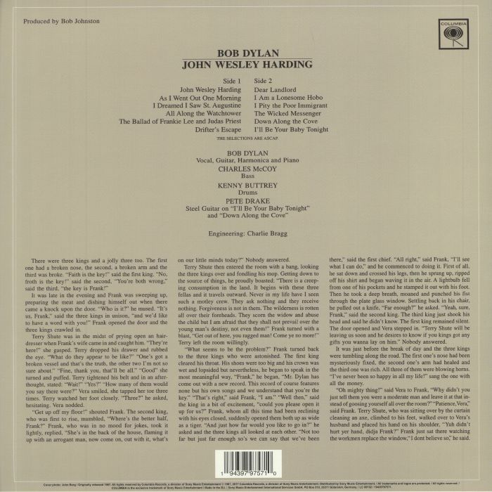 John Wesley Harding (Reissue) - Bob Dylan