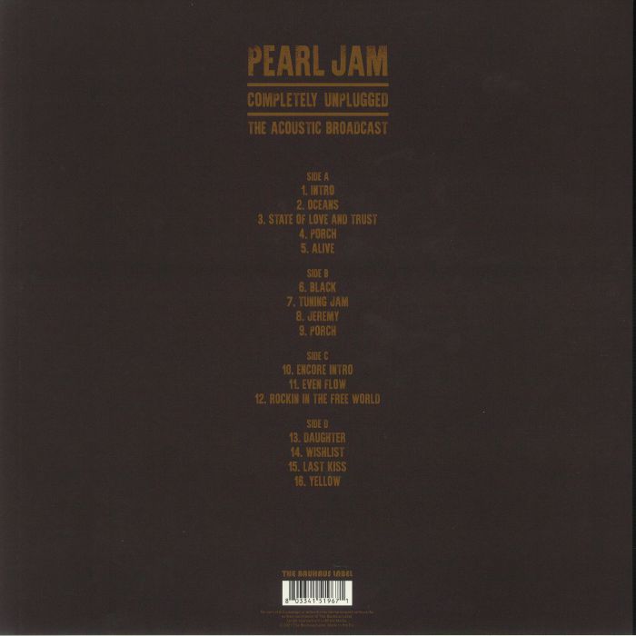 Completely Unplugged: the Acoustic Broadcast (Renkli Plak) - Pearl Jam