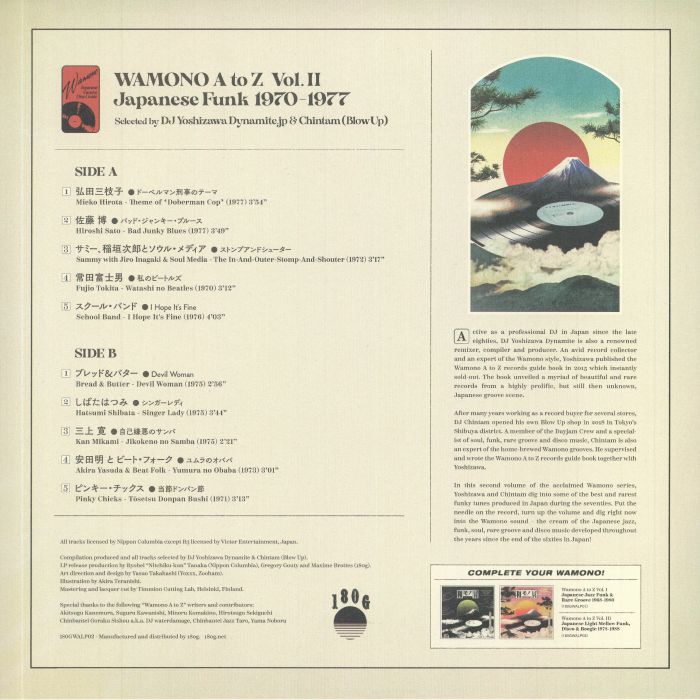Wamono a to Z Vol II: Japanese Funk 1970-1977 - DJ Yoshizawa Dynamite Jp / Chintam / Various