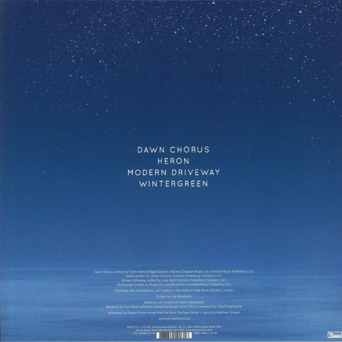 Piano Versions (Limited Blue Vinyl) - Jon Hopkins