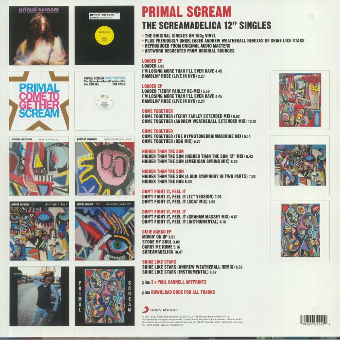 The Screamadelica 12" Singles (30th Anniversary Edition) (10xLP) - Primal Scream