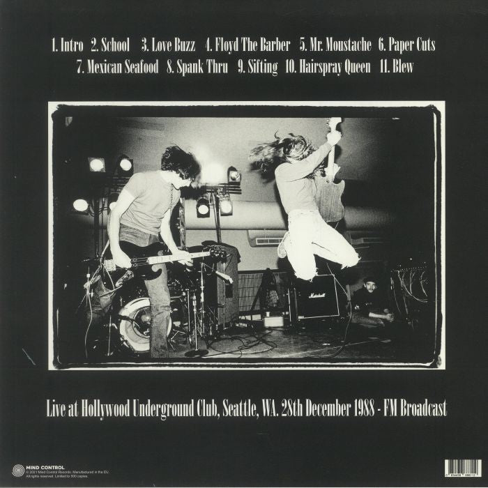 Live at Hollywood Underground Club Seattle Wa 28th December 1988 Fm Broadcast - Nirvana