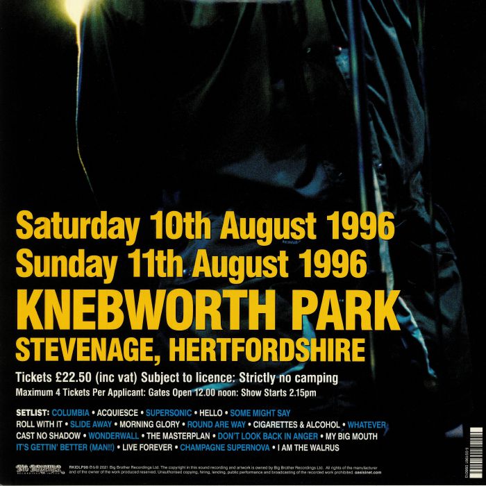 Knebworth 1996 - Oasis