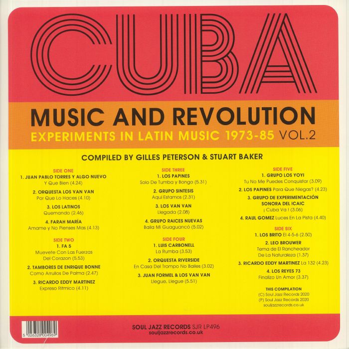 Cuba: Music & Revolution Culture Clash in Havana Experiments in Latin Music 1975-85 Vol 2 (3xLP) - Gilles Peterson / Stuart Baker / Various