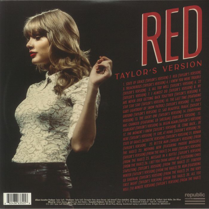 Red: Taylor's Version (4xLP) - Taylor Swift