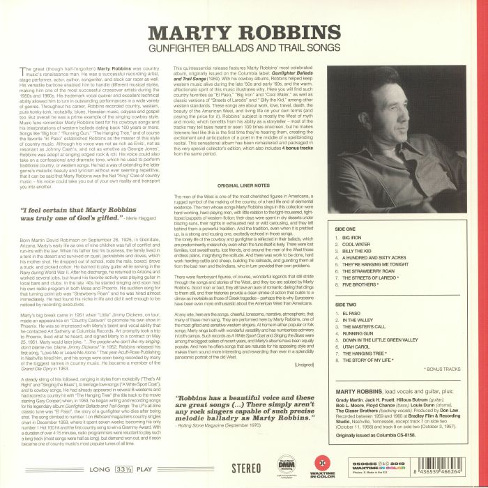 Gunfighter Ballads & Trail Songs (Reissue) (Limited Red Vinyl) - Marty Robbins