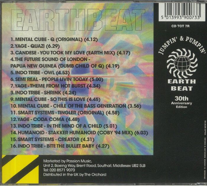 Earthbeat (30th Anniversary Edition) - Future Sound of London / Various (CD)