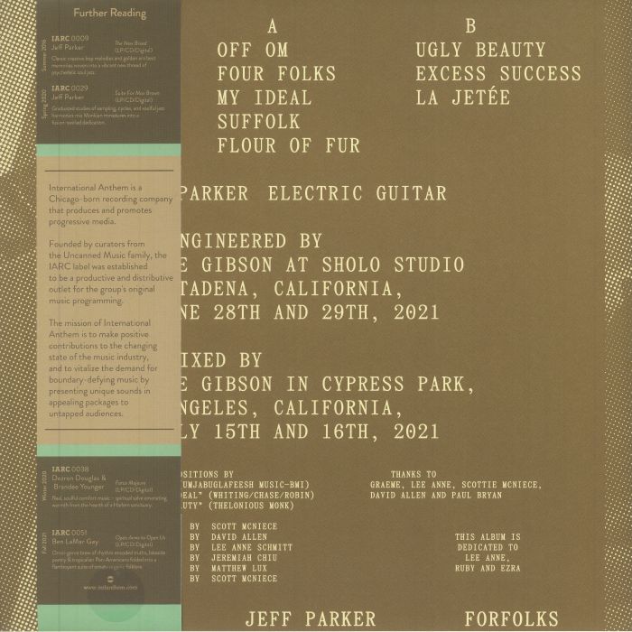 Forfolks (Limited Mint Vinyl) - Jeff Parker