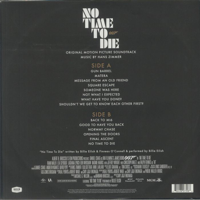 No Time to Die (Soundtrack) (Picture Disc) - Hans Zimmer