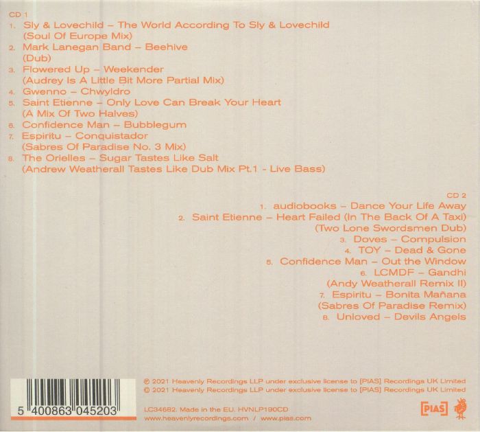 Heavenly Remixes 3 & 4: Andrew Weatherall Volume 1 & 2 - Various (CD)