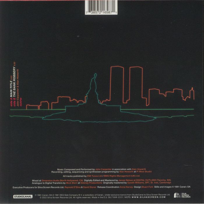 Escape from New York (Record Store Day Rsd 2022) - John Carpenter