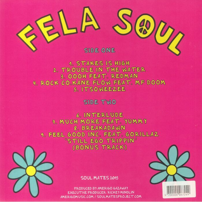 Fela Soul (Reissue) (Renkli Plak) - Fela Kuti vs de La Soul