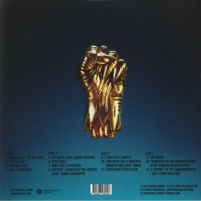 Run the Jewels 3 (Reissue) (Gold Vinyl) (Poster Hediyeli) - Run the Jewels