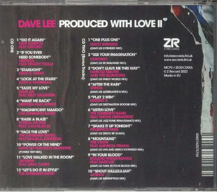 Produced with Love II - Dave Lee / Various (CD)
