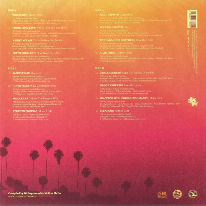 Too Slow to Disco 4 (Renkli Plak) - Various