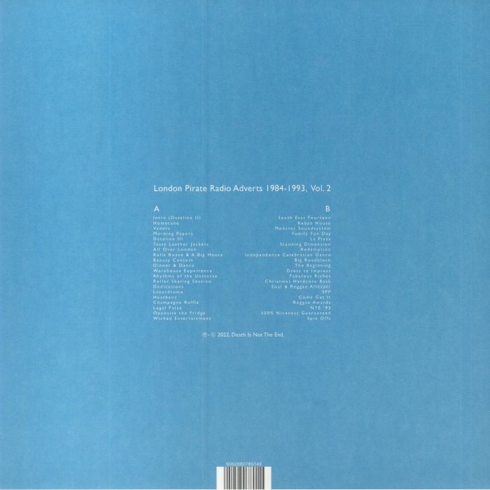 London Pirate Radio Adverts 1984-1993 Vol 2 - Death Is Not the End