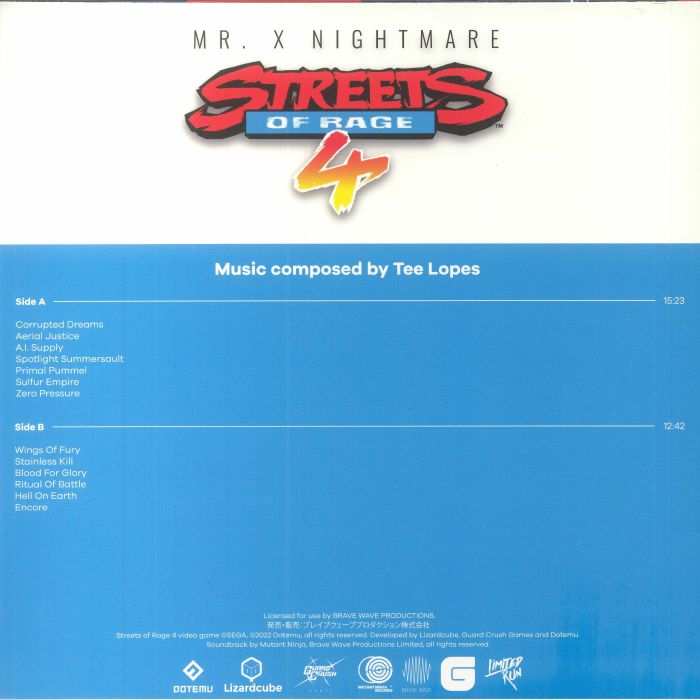 Streets of Rage 4: Mr X Nightmare (Soundtrack) - Tee Lopes