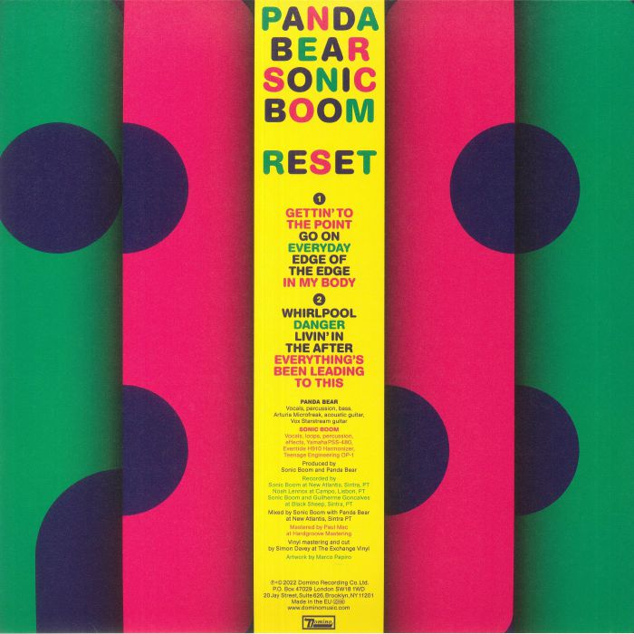 Reset (Poster Hediyeli) - Panda Bear / Sonic Boom