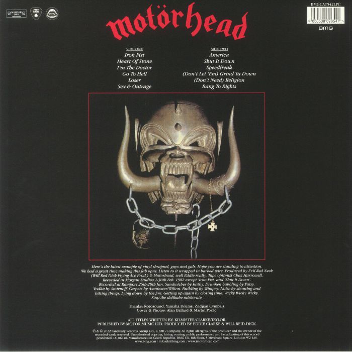Iron Fist (40th Anniversary Edtion) - Motorhead